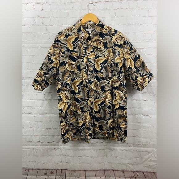 Pierre Cardin Other - PIERRE CARDIN VINTAGE SHORT SLEEVE TROPICAL ALOHA HAWAIIAN SHIRT MENS SIZE XL